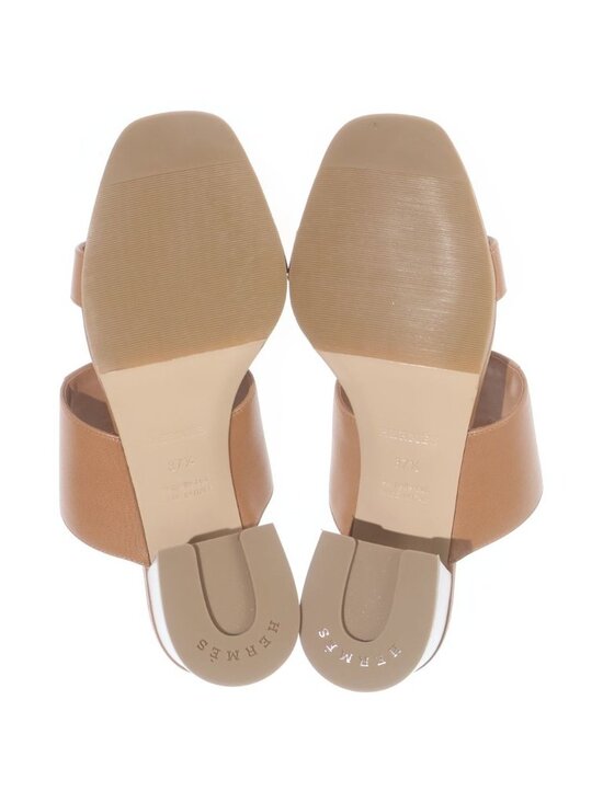 Hermes Platform Sandals Brown main image 6